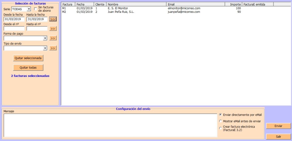 MailingDeFacturasYFacturaE